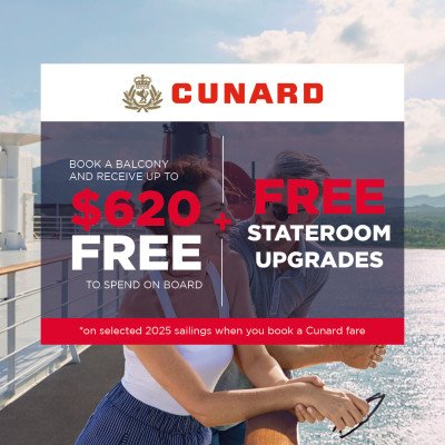 Cunard $620 Onboard Spend + Stateroom Upgrades