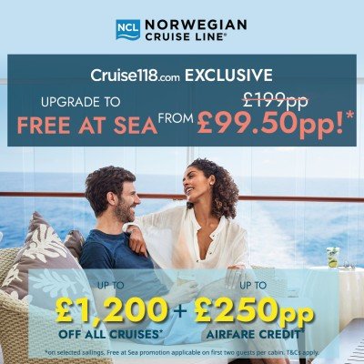 NCL Half Price FREE Free at Sea - Cruise118 Exclusive